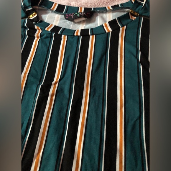 New with tags cool zippered striped tank tjd - Picture 2 of 5